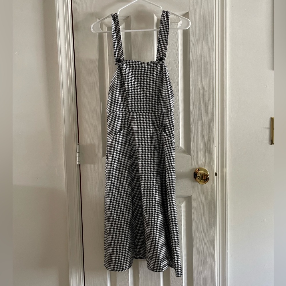 ModCloth Houndstooth Overall Dress